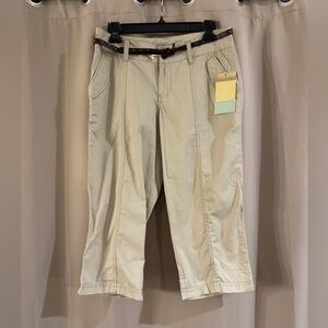 NWT Sonoma Tan Modern Fit Capris